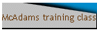 McAdams training class